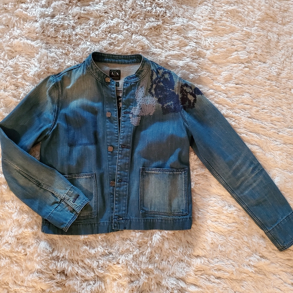 Armani Exchange jean top